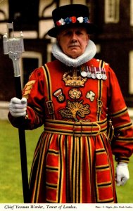 England London Tower Of London Chief Yeoman Warder