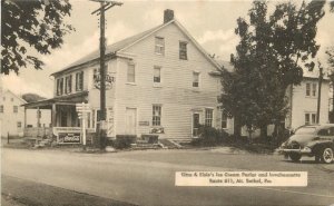 Pennsylvania Bethel Otto Elsie's Ice Cream Luncheonette 1940s Postcard 22-10303