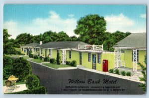 Harrisburg Pennsylvania PA Postcard Willow Bank Motel Exterior Scene Vintage