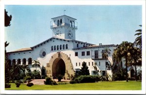 Vtg Santa Barbara County Court House California CA Unused Postcard