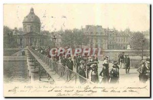 Old Postcard Paris Arts and the Institute of Bridge