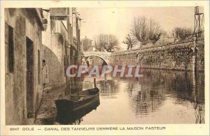 Old Postcard Dole Canal Tanners behind the Pasteur House