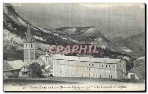 Old Postcard Notre Dame Du Laus The Convent and Church I