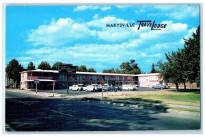 c1960's Marysville Travelodge Parking Building View California CA Postcard