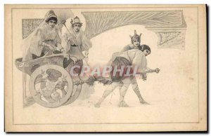 Old Postcard Fancy Women Tank