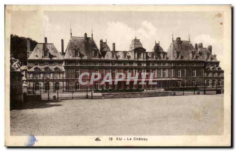 Old Postcard Eu Le Chateau