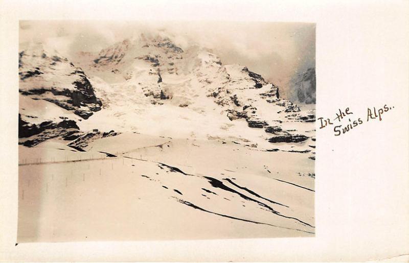 View Switzerland In The Swiss Alps On CYKO Real Photo Paper RPPC Postcard