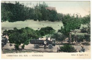 Honduras Carretera del Sur Antique Truck on Highway 1900s Postcard