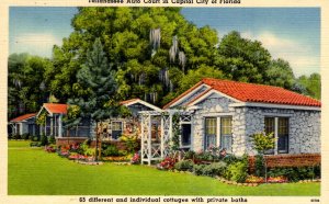 Tallahassee, Florida - The Tallahassee Auto Court - Cottages - in the 1940s