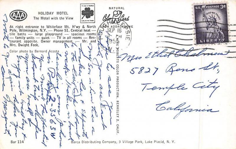 Holiday Motel Whiteface, New York NY