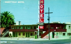 Vtg Chrome Postcard Oakland California CA Motel Emeryville 5425 San Palbo Ave