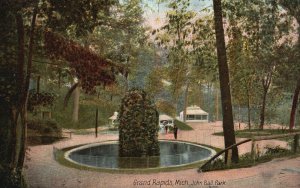 Vintage Postcard 1908 John Ball Park Grand Rapids Michigan Hazeltine & Perkins