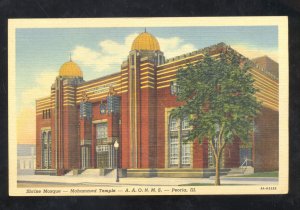 PEORIA ILLINOIS MOHAMMED TEMPLE SHRINE MOSQUE VINTAGE POSTCARD