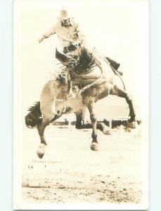 Pre-1949 rppc STAMPEDE RODEO Calgary Alberta AB W1066