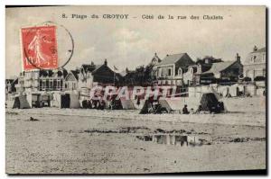 Old Postcard Crotoy Approval Rue des Chalets