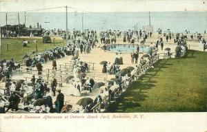 NY, Rochester, New York, Ontario Beach Park, Summer Afternoon,Souvenir Post Card