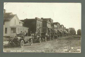 Madelia MINNESOTA RP 1914 AUTO RALLY Automobile Cars MAIN STREET nr New Ulm