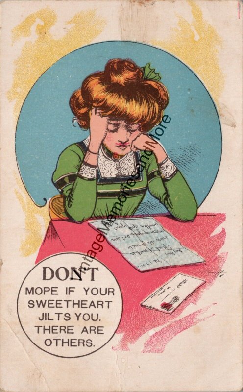 Don't Mope if Your Sweetheart Jilts You, There Are Others Postcard PC272