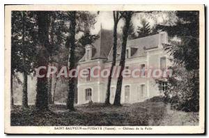 Postcard Old Saint-Sauveur-en-Puisaye Chateau De La Folie