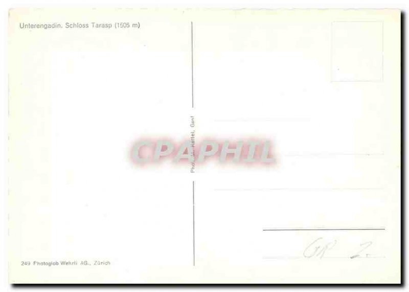 Modern Postcard Schloss Tarasp Unterengadin