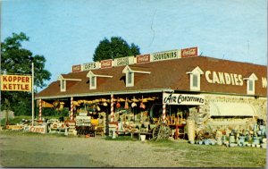 Postcard Kopper-Kettle In the Ozarks US 71 and 64 in Van Burn, Arkansas