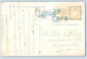 Raleigh North Carolina Postcard US Post Office Exterior Building c1918 Vintage