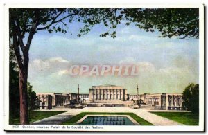 Switzerland Geneva Postcard Old New Palace of the society of Nations