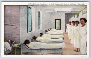 LADIES BATHING DEPARTMENT BATH HOUSE HOT SPRINGS ARKANSAS WICKER CHAISE LOUNGERS