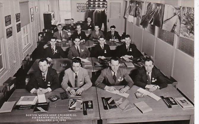 Massachusetts Boston Woven Hose & Rubber Co 15th Sales School 1947 Real Photo