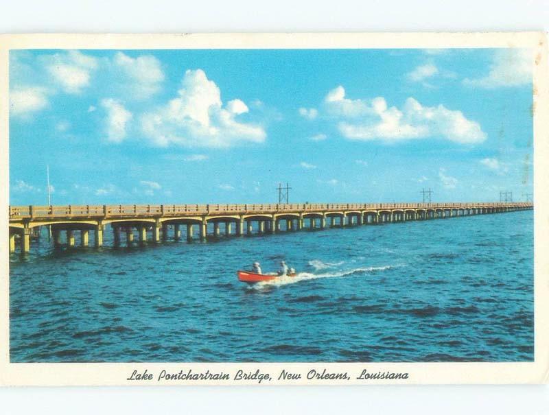 Pre-1980 BRIDGE SCENE New Orleans Louisiana LA d4604