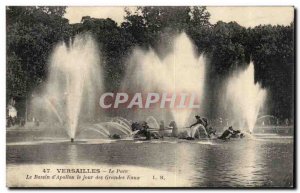 Postcard Old Versailles The park of the Apollo basin the day of the great waters