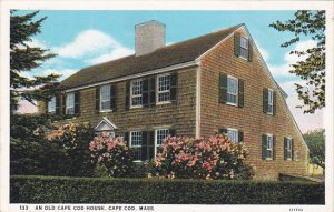 Massachusetts Cape Cod An Old Cape Cod House 1934