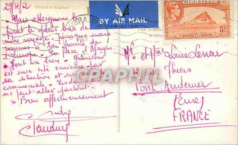 Modern Postcard Gibraltar Rock From The Spanish