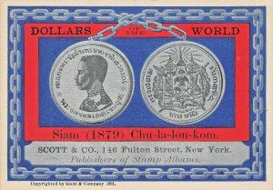 RARE ORIGINAL 1882 Scott & Co. Stamp Dealers 146 Fulton Street NY Card