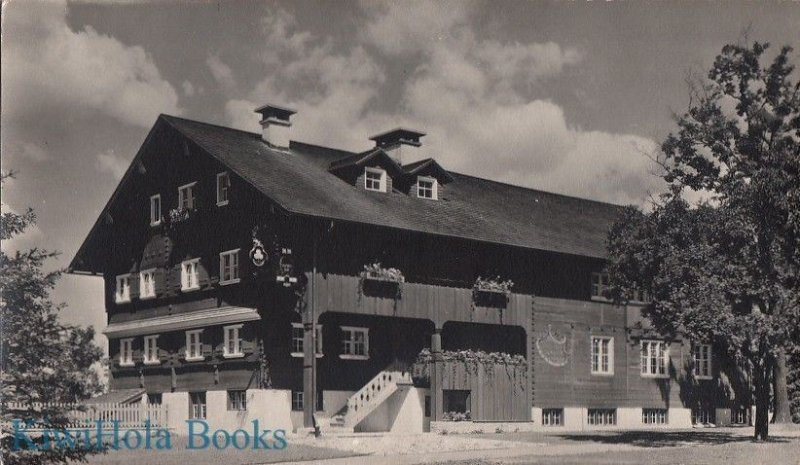 Postcard RPPC Waelderhaus Girl Scout House Kohler WI