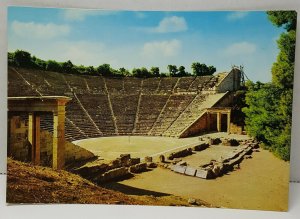 The Theatre Epidaurus Greece Vintage Postcard