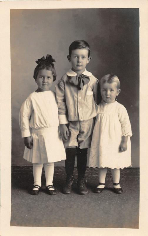 F36/ Jackson Ohio RPPC Postcard c1915 Lesta Harper Floyd Evans Kids 12