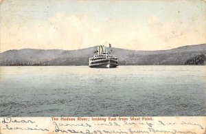 Unidentified River Steamship At Hudson River East from West Point Steamer Ship 