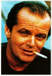 Jack Nicholson Smoking Cigarette in the 1980s Postcard