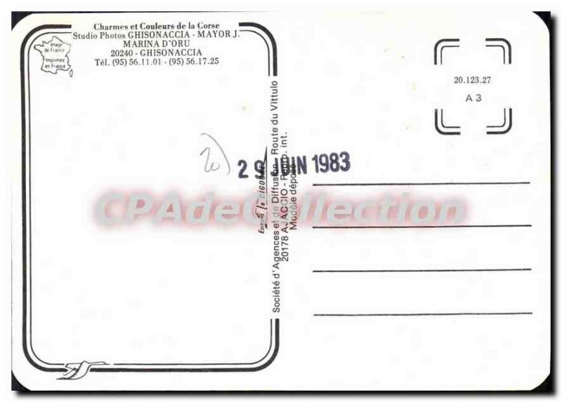 Postcard Modern Marina D'Oru Ghisonaccia