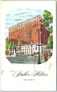 Postcard - The Statler Hilton - Detroit, Michigan