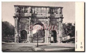 Old Postcard Roma Arch of Constantine