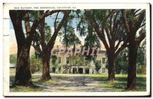Old Postcard Old Mansion The Hermitage Savannah Ga