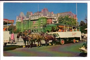 Tallyho, Horse Carriage, Empress Hotel, Victoria, British Columbia, Message