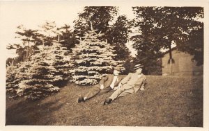 H78/ Washington D.C. RPPC Postcard c1910 Men in Rock Creek Park 181