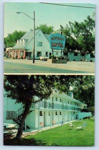 Syracuse New York NY Postcard University Motel Exterior c1960's Vintage Trees