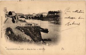 CPA VILLENEUVE-sur-LOT - Rives du Lot (638749)