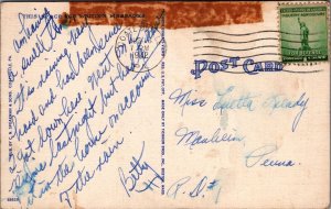 Postcard S Horace Scott High School Coatesville PA