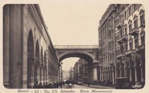 Italy Genova Via XX Settembre Ponte Monumentale