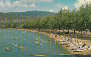 Canada Boating At The Bathing Beach Penticton British Columbia